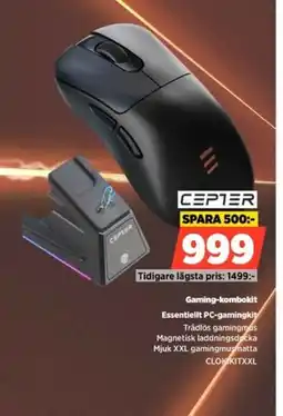 Power CEPTER Gaming-kombokit Essentiellt PC-gamingkit erbjuda