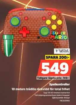 Power Turtle beach spelkontroller 10 meters trådlös räckvidd för total frihet erbjuda