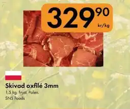 Snabbgross Skivad oxfilé 3mm erbjuda