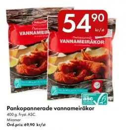 Snabbgross MIRAMAR Pankopannerade vannameiräkor erbjuda
