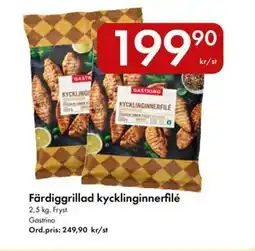 Snabbgross GASTRINO Färdiggrillad kycklinginnerfilé erbjuda