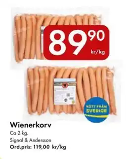 Snabbgross SIGNAL & ANDERSSON Wienerkorv erbjuda