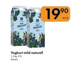 Snabbgross GARANT Yoghurt mild naturell erbjuda