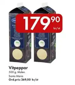 Snabbgross SANTA MARIA Vitpeppar erbjuda