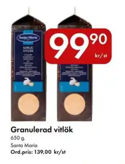 Snabbgross SANTA MARIA Granulerad vitlök erbjuda