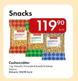 Snabbgross GASTRINO Cashewnötter erbjuda