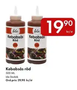Snabbgross IDA Kebabsås röd erbjuda