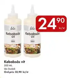 Snabbgross IDA Kebabsås vit erbjuda