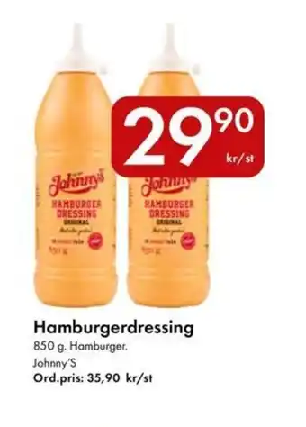 Snabbgross JOHNNY'S Hamburgerdressing erbjuda