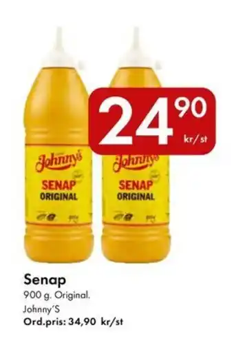 Snabbgross JOHNNY'S Senap erbjuda