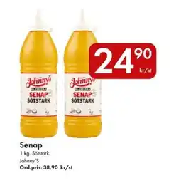 Snabbgross JOHNNY'S Senap erbjuda