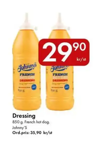 Snabbgross JOHNNY'S Dressing erbjuda