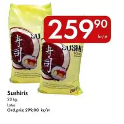 Snabbgross LOTUS Sushiris erbjuda