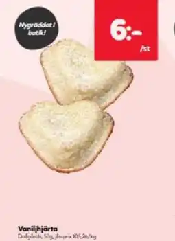 Hemköp Vaniljhjärta erbjuda