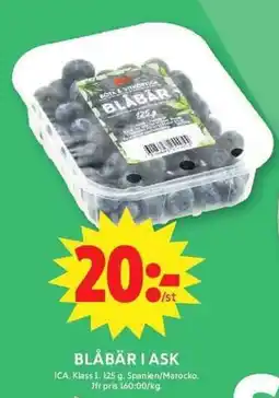 ICA Maxi ICA Blåbär i ask erbjuda