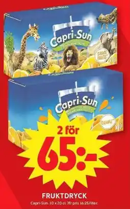 ICA Maxi CAPRI-SUN Fruktdryck erbjuda