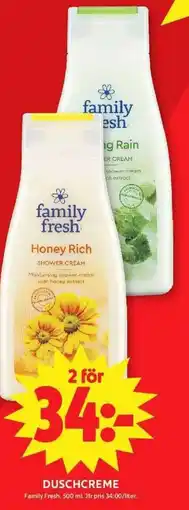 ICA Maxi FAMILY FRESH Duschcreme erbjuda