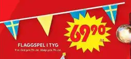 ICA Maxi Flaggspel i tyg erbjuda