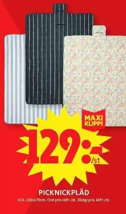 ICA Maxi ICA Picknickpläd erbjuda