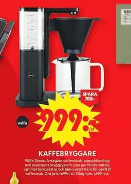 ICA Maxi WILFA Kaffebryggare erbjuda