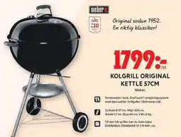 ICA Maxi WEBER Kolgrill original kettle 57cm erbjuda