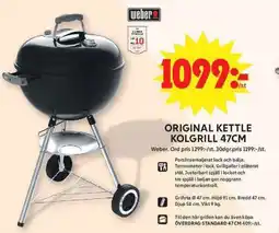 ICA Maxi WEBER Original kettle kolgrill 47cm erbjuda