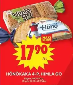ICA Maxi PÅGEN Hönökaka 4-p, himla go erbjuda
