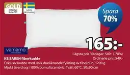 JYSK KEISAREN fiberkudde erbjuda