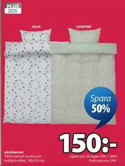 JYSK påslakanset erbjuda