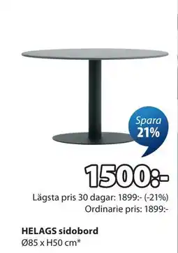 JYSK HELAGS sidobord erbjuda