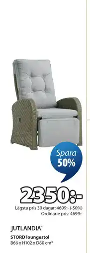 JYSK STORD loungestol erbjuda
