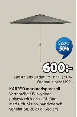 JYSK KARRYD marknadsparasoll erbjuda