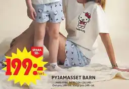 ICA Maxi HELLO KITTY Pyjamasset barn erbjuda