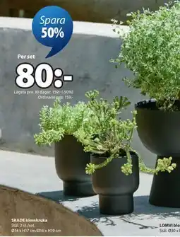 JYSK SKADE blomkruka erbjuda