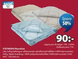 JYSK STETINDEN fibertäcke erbjuda