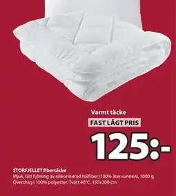 JYSK STORFJELLET fibertäcke erbjuda