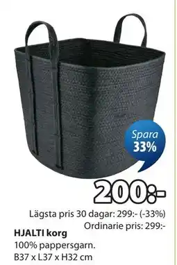JYSK HJALTI korg erbjuda