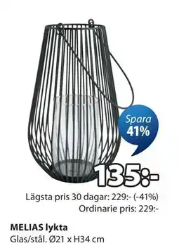 JYSK MELIAS lykta erbjuda
