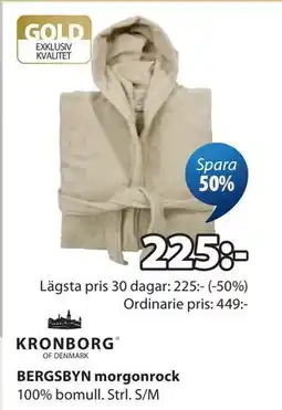 JYSK BERGSBYN morgonrock erbjuda