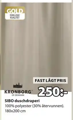 JYSK SIBO duschdraperi erbjuda