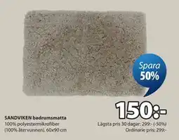 JYSK SANDVIKEN badrumsmatta erbjuda