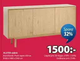JYSK ALSTED skänk erbjuda