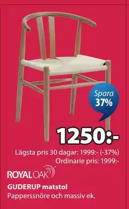JYSK GUDERUP matstol erbjuda