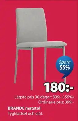 JYSK BRANDE matstol erbjuda