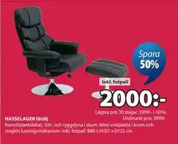 JYSK HASSELAGER fåtölj erbjuda