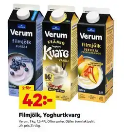 City Gross Filmjölk, Yoghurtkvarg erbjuda