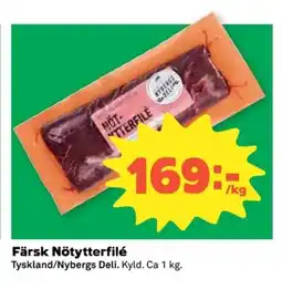 Coop NYBERGS DELI Färsk nötytterfilé erbjuda