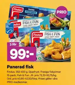 City Gross Panerad fisk, Pris i appen erbjuda