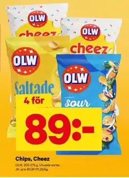 City Gross Chips, Cheez erbjuda