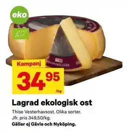 City Gross Lagrad ekologisk ost erbjuda
